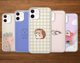 Igel Handyhülle, wunderliche Haustier Abdeckung, für iPhone 17Pro, 16, 15, 14, 13, 12, Samsung S25, S24, S23FE, S22, A16, A26, A56, Pixel 10, 9Pro, 8