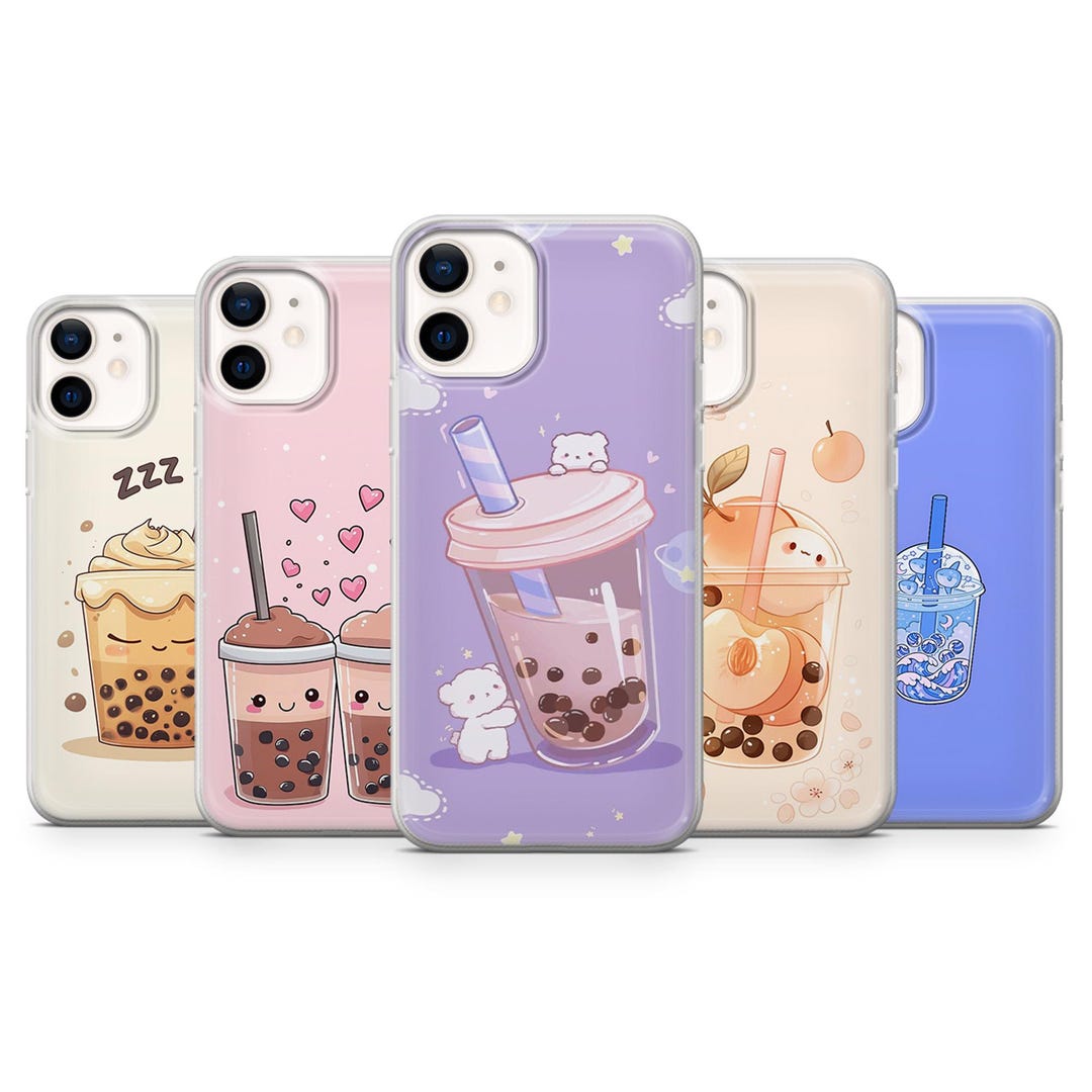 Bubble Tea Phone Case Boba Drink Cover for iPhone 17pro, 16, 15, 14, 13 ...