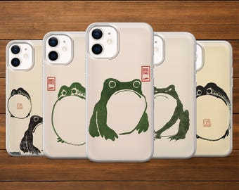 Frog Phone Case Matsumoto Hoji Cover for iPhone 17Pro, 16, 15, 14, 13, 12, Samsung S25, S24, S23FE, S22, A16, A26, A56, Pixel 10, 9Pro, 8A