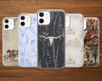 Country Phone Case Wild West Cowboy Cover for iPhone 18Pro, 17, 16, 15, 14, 13, Samsung S25, S24, S23FE, S22, A26, A16, Pixel 11, 10