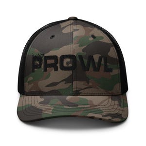 Camouflage trucker hat