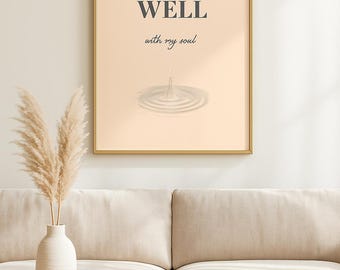 It Is Well With My Soul Print: Christian Scripture Wall Art (Instant Download)