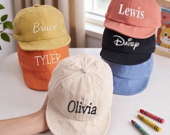 Embroidered Baby Baseball Hat, Personalized Toddler Summer Hat Cap, Monogram Baby Kids Hat, Baby Boy Gift, Baby Shower Gift, Baby Girl Gift