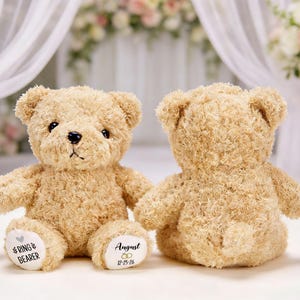 Personalized Flower Girl Teddy Bear Ring Bearer Teddy Bear Soft Plush Toy Flower Girl Proposal Page Boy Gift Wedding Party Gifts image 7