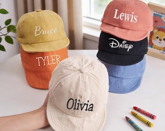Personalized Baby/Toddler Baseball Cap,Embroidered Kids Summer Sun Hat,Monogram Custom Summer Hat,Initial Baby Baseball Hat,Baby Shower Gift