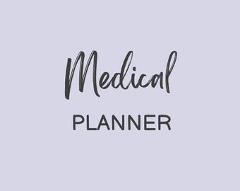 Printable Medical Planner | Health & Symptom Tracker | Doctor Visit Log | Digital PDF