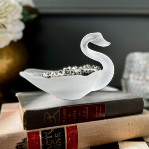 Silver Swan Bowl - Etsy