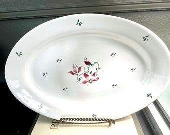 Bandeja húngara vintage / Plato de porcelana con estampado floral