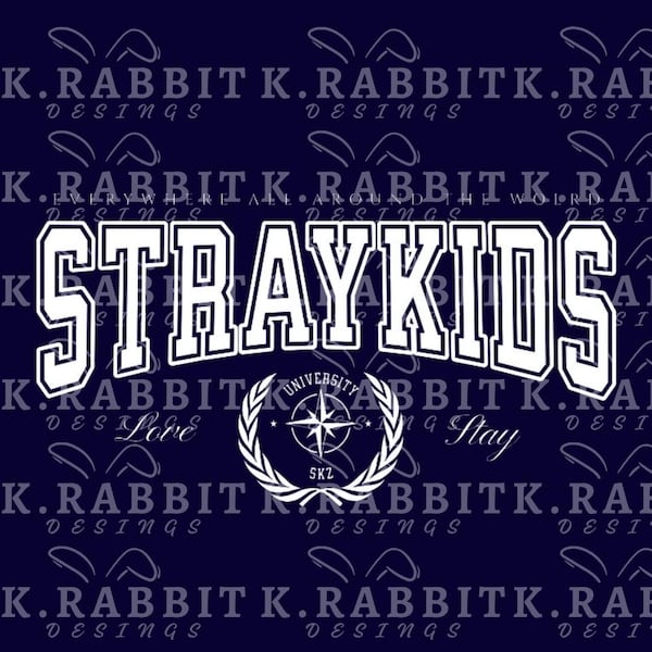 Sweatshirts Straykids University Style Png, Stay hoodie, Png to print on K-pop hoodies,Digital Download