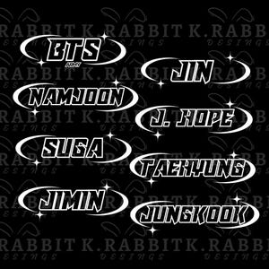 BTS Members tshirt Designs, Kpop Sports Style shirt, Ready to print png