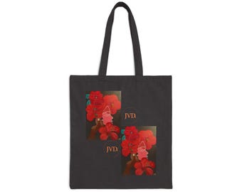 Flower Design Tote Bag - Beach Companion