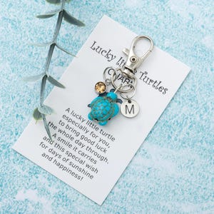 Travel Gift, Travel Turtle π’ Keychain, Travel Gemstone Gifts For Friends - Foto 13