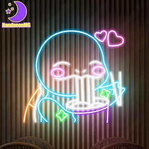 Cute Turtle Noodle LED Neon Sign,Ramen Bowl Neon Light,Custom Japanese Noodles Restaurant Night Light,Noodle Cat Neon,Fortune Cat Wall Decor