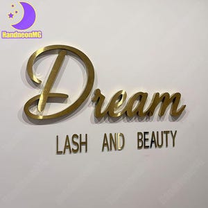 Laser Cut Logo Sign, Custom 3D Business Sign, Business Signboard, Beauty Salon Sign, Aesthetic Salon Sign, Logo With 3D Design, Dentist Sign