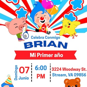 Plim Plim Editable Invitation Template - Instant Download