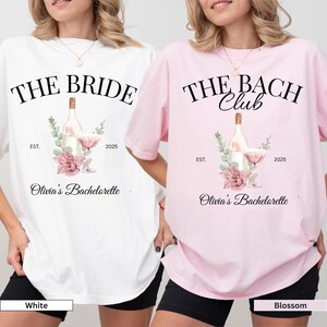 Custom Bachelorette Comfort Colors Shirts: The Bach Club, Girls Trip
