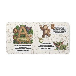 Whimsy Cryptids Cryptids A to Z - A Whimsical Cryptid Alphabet Board Book - Etsy