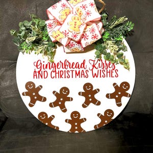 Christmas GingerBread Door Hanger