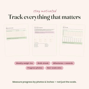 Weight Loss Planner, Fitness Journal for Women 40+ & Men 35+ | Calorie Deficit Tracker + Smart Calculator | Meal, Macro, Habit Tracker PDF image 6