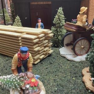 O Gauge Lumber Pile | Logging Scenery | Model Railroad | O Scale | Sawmills | Lumber Flatcar Loads