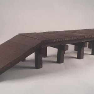 O Scale Miniature Wooden Dock / Freight Platform Scenery for O Gauge Trains