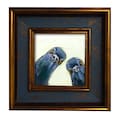 Funny Pigeons Oil Painting – Whimsical Bird Art, Original Miniature (4x4” & More Sizes) product logo
