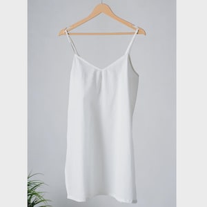 Sottoveste in cotone bianco