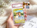 Father's Day Card,Personalized Pokemon Cards,Custom Photo to Holo Card,Father's Day Gifts for Poke Fan