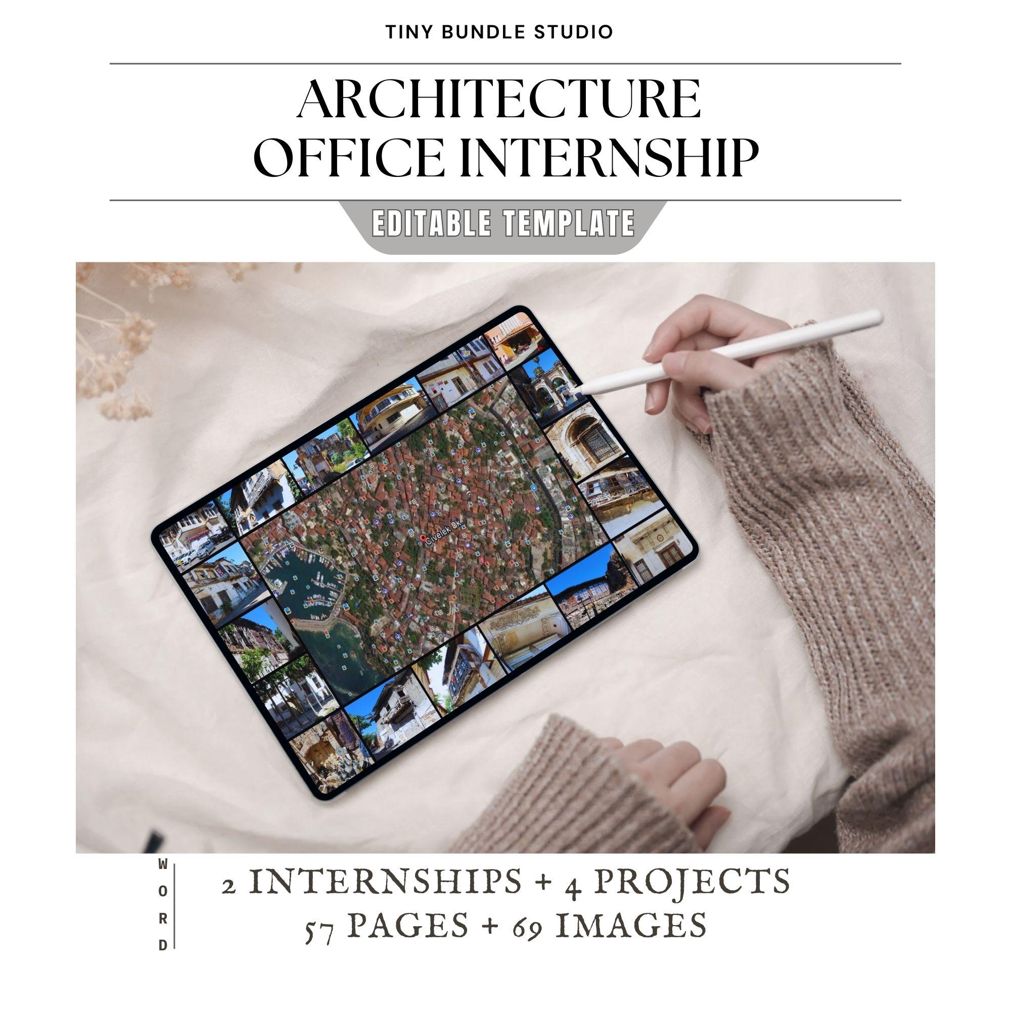 Architecture Internship Report Template: Editable Academic Project (PDF ...