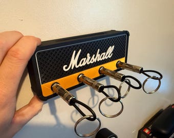Marshall Amp Key Holder – Guitar Jack Wall Rack, Music Gift