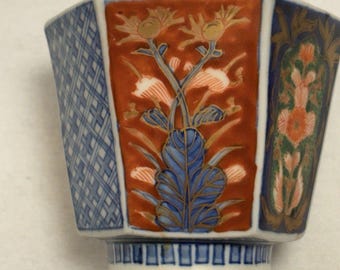 Antique Japanese Late To Edo Meiji  Period Arita Imari Tea/Noodle Cup Soba Choko