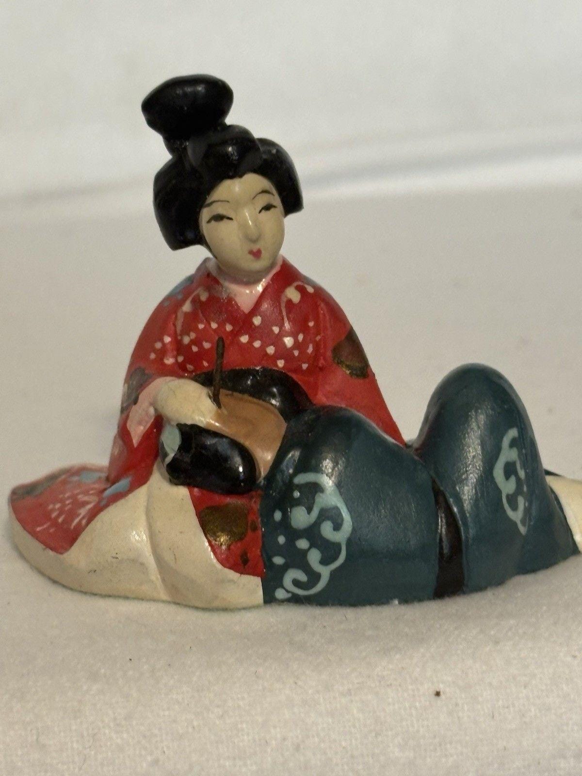 工芸品 Japanese Style Shunga Sculpture Doll Antique 1928 Hakata Doll- The Tattoo Artist- Shunga - Tattoo