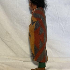 Antique Vintage Skookum Bully Good Indian Doll 10.5 Signed Janice Green image 9