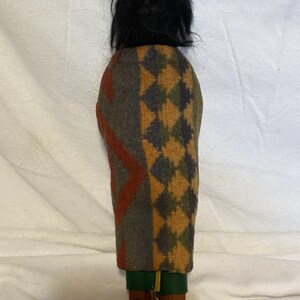 Antique Vintage Skookum Bully Good Indian Doll 10.5 Signed Janice Green image 8