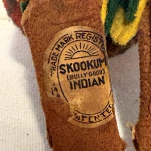 Antique Vintage Skookum Bully Good Indian Doll 10.5 Signed Janice Green image 15