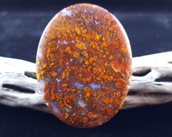 San Lorenzo Moss Agate (NM) Cabochon - Rare Material