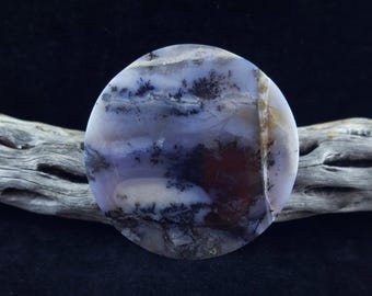Amethyst Sage Chalcedony Cabochon