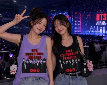 BTS Arirang Tank Top Merch 2026 Welttournee |  Vintage Garment-Dyed-Finish