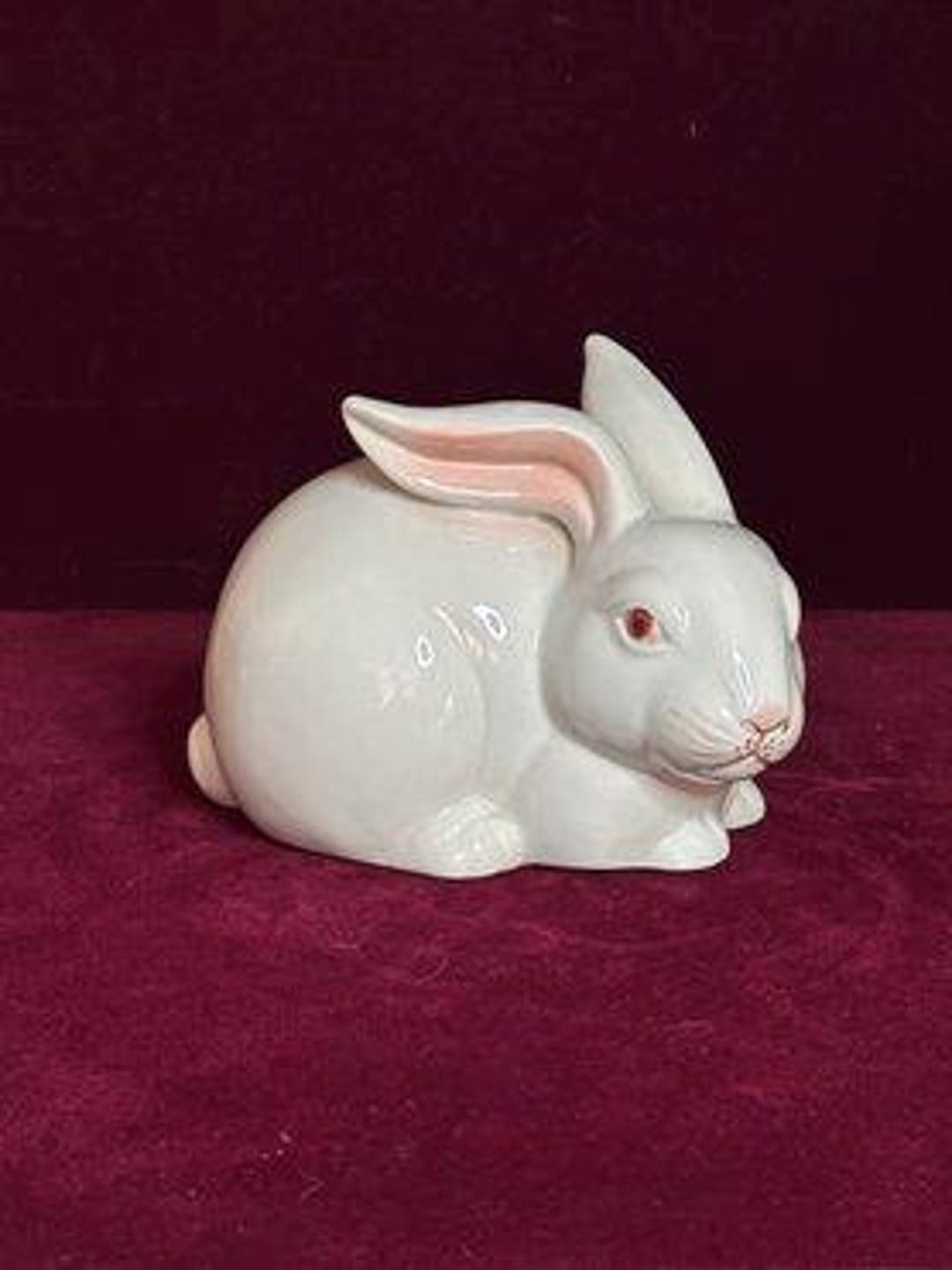 Vintage 1975 Fitz and Floyd White Porcelain Ceramic Rabbit Figurine - Etsy