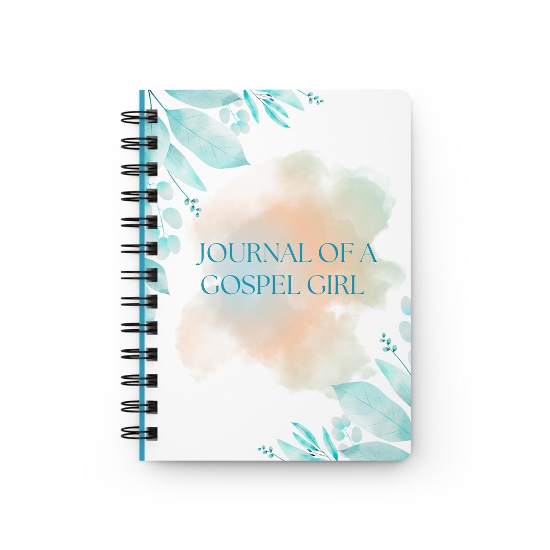 Devotinal Notebook Faith Based Floral Turquoise and Sage Spiral Bound Christian Devotional ...