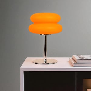 Macaron Glass LED Table Lamp: Tricolor Dimmable Modern Night Light