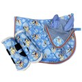 Kids Horse Saddle Pad Set with Fly Veil & Brushing Boots | Cute Pony Tack product logo