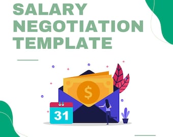 Salary Negotiation Template | Job Offer Worksheet | Career Prep Guide | Internship Ready | Google Docs & Word