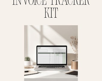Invoice Tracker Template | Excel Small Business Payment & Income Tracker for Freelancers