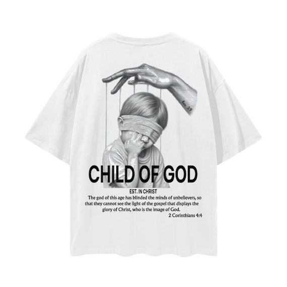 Oversize Deep Drop Shoulder Tee (White)