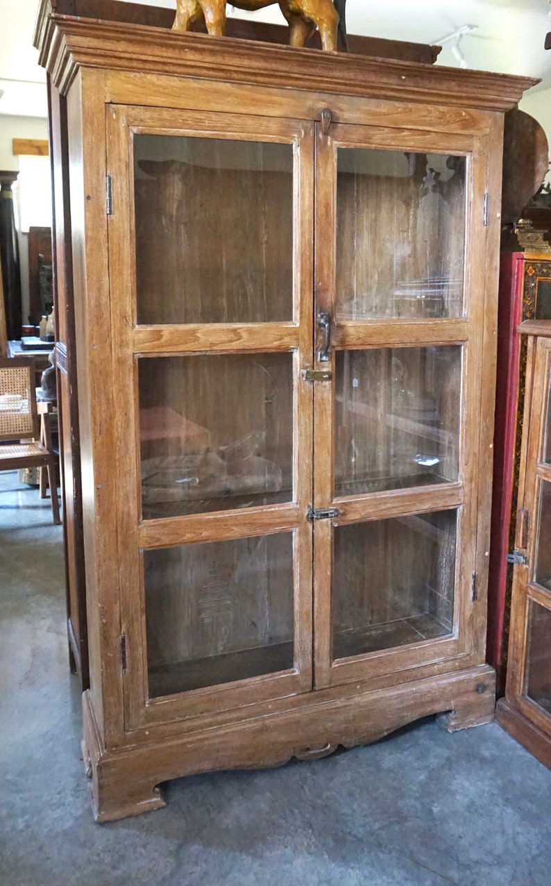 Display Cabinet Six Panel Glass Display Cupboard