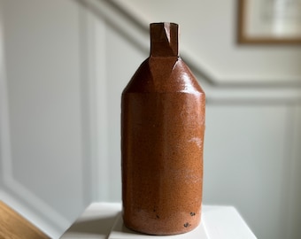 Pottery Bottle Ink Bottle 19 Century Saltware Doulton