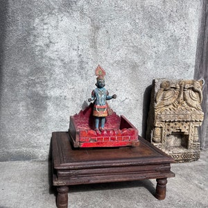 Home Temple Red Singansan Mandir Antique image 8
