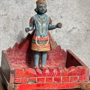 Home Temple Red Singansan Mandir Antique image 9