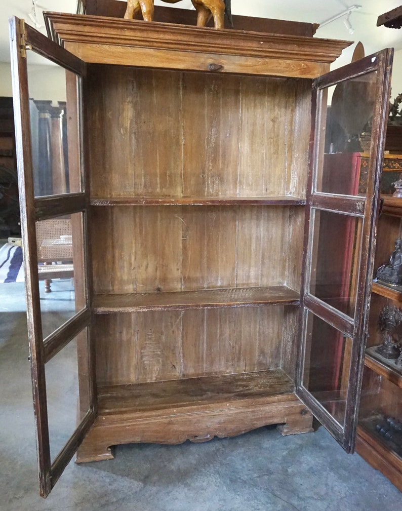 Display Cabinet Six Panel Glass Display Cupboard